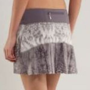 RARE Lululemon Run Speed Skirt Snowy Owl 6 tall